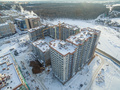 Жилой район «Испанские кварталы». Ход строительства корпусов 1.1, 1.3, 1.4. Аэрофотосъемка. Фото от 07.12.2016 г.