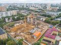 Ход строительства. Общий вид стройплощадки. Аэрофотосъемка от 25.08.17 г.
