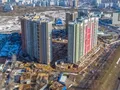 Ход строительства ЖК «Лобачевский». Аэрофотосъемка. Фото от 10.03.2016 г.