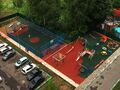 Вид сверху. Спортивная и игровая площадки. Фото от 01.07.17 г.