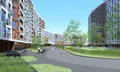 Архитектурный ансамбль имеет плавно изогнутую форму.