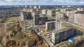 Вид домов вблизи. Ход строительства. Аэрофотосъемка 28.04.21 г.