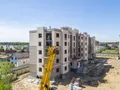 Мкр. «Новое Бисерово 2». Ход строительства корпуса 1. Аэрофотосъемка. Фото от 14.05.2018 г.