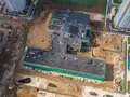 Город-парк «Первый Московский». Ход строительства. Аэрофотосъемка от 01.09.2017 г.