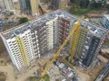 Ход строительства 19 корпуса. Ведутся внутренние и фасадные работы. Аэрофотосъёмка от 29.06.18 г.
