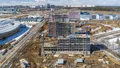 Жилые секции поднимутся на 14 этажей. Аэрофотосъемка от 23.03.2019.