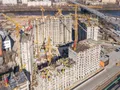 Ход строительства корпусов A, F, G. Аэрофотосъемка от 15.04.2017 г.