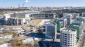 ЖК «Мой адрес в Сколково». Рядом находится ЖК «Сколково Парк». Аэрофотосъемка 23.03.2016 г.