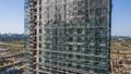 ЖК «Город на реке Тушино-2018». Квартал 3. Вид корпуса. Монтаж верхних этажей. Аэрофотосъёмка от 20.08.2019 г.