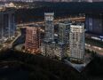 ЖК «ОМ Ботанический» в вечернее время