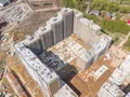 Ход строительства корпусов 1 и 2. Аэрофотосъемка. Фото от 13.05.2017 г.