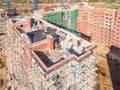 ЖК «Видный город». Ход строительства. Монтаж последнего этажа. Аэрофотосъемка. Фото 14.05.2017 г.