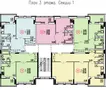 Планировка 3 этажа секции 1
