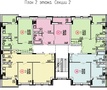 Планировка 2 этажа секции 2