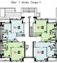 Планировка 1 этажа секции 4