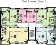 Планировка 3 этажа секции 5