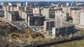Вид домов вблизи. Ход строительства. Аэрофотосъемка 28.04.21 г.