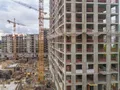 Ход строительства. Монтаж верхних этажей, корп. 4. Аэрофотосъёмка от 8.09.2017 г.
