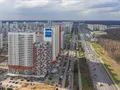 ЖК «Life - Митинская». Корпус А. Вид на Пятницкое шоссе. Аэрофотосъемка. Фото от 25.04.2016 г.