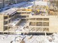 Строительство многоуровневого паркинга. Аэрофотосъёмка от 12.02.18 г.