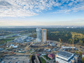 Аэрофотосъемка. Ход строительства ЖК «Крылатский». Фото от 22.10.2015 г.