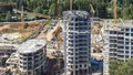 Корпус 3а и 3b. Ход строительства. Возведение верхних этажей.  
 Аэрофотосъемка 18.08.2020 г.