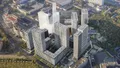 Проект класса «бизнес» состоит из 5-ти монолитных корпусов высотой от 10 до 35 этажей