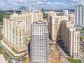 ЖК «Мосфильмовский». Корпус 13, стадия строительства. Аэрофотосъемка от 15.08.2017 г.