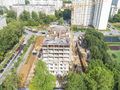 Возведение здания на уровне средних этажей. Аэрофотосъемка от 20.07.2018 г.