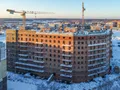 ЖК «Пятницкие кварталы». Ход строительства второй очереди. аэрофотосъемка. Фото от 11.01.2017 г.