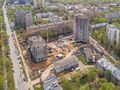 ЖК «Свой» («На улице Гродненская»). Ход строительства, общий вид. Аэрофотосъемка от 02.05.2018г.