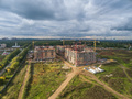 ЖК «Видный город». Ход строительства. Окрестности. Аэрофотосъемка. Фото от 24.09.2016 г.