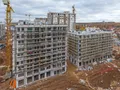 Ход строительства. Возведение верхних этажей одного из корпусов. Фото от 19.10.2017 г.