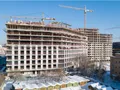Квартал «Искра-Парк». Монтаж верхних этажей. Аэрофотосъемка. Фото от 12.02.2018 г.