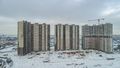 Жилой квартал «Новые Котельники». Ход строительства (корп. 1-3). Аэрофотосъемка от 11.01.2019 г.