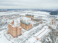 ЖК «Зеленые аллеи». Ход строительства первой очереди. Окрестности. Аэрофотосъемка. Фото от 13.11.2016 г.