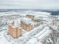 ЖК «Зеленые аллеи». Ход строительства первой очереди. Окрестности. Аэрофотосъемка. Фото от 13.11.2016 г.