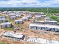 Эко-район «Борисоглебское». Ход строительства корпусов 160, 161, 162. Аэрофотосъемка. Фото от 07.06.2017 г.