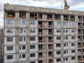 Ход строительства 3 корпуса. Ведется монтаж верхних средних этажей. Аэрофотосъёмка от 27.04.18 г.