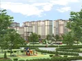 Благоустроенная придомовая территория.