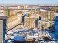 ЖК «Испанские кварталы». Ход строительства корпусов 1.1, 1.3, 1.4. Окрестности. Аэрофотосъемка. Фото от 30.01.2017 г.