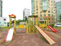 ЖК в районе Левобережный, мкр. 1а. Детская игровая площадка. Фото от 09.07.2016 г.