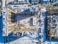 Ход строительства 1 квартала. Вид сверху. Аэрофотосъемка от 02.02.2017 г.