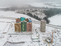 ЖК «Новый Зеленоград». Корпус 4. Ход строительства корпусов 6, 7. Аэрофотосъемка. Фото от 03.01.2017 г.