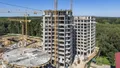 Корпус комплекса. Ход строительства.  Вид сбоку. Аэрофотосъемка 18.08.2020 г.