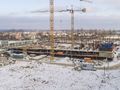 Ход строительства. Возведение нижних этажей. Аэрофотосъемка от 16.01.18 г.