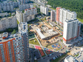 ЖК «LIFE-Митинская ECOPARK». Ход строительства детского сада. Аэрофотосъемка от 29.06.2016 г.