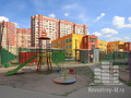 Оборудованная детская площадка рядом с корпусами. Фото от 29.07.2014 г.