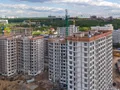 Ход строительства. Семь корпусов ЖК готовятся к сдаче в конце 2017 года. Аэрофотосъемка от 28.05.2017 г.