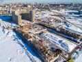 Возведение нижних этажей 2 квартала. Вид сверху. Вид сверху. Аэрофотосъемка от 02.02.2017 г.